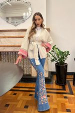 Casaco Manga Listras em Tricot Soft