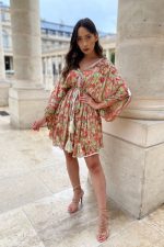 Vestido Curto Jacquard  de Lurex