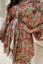 Vestido Curto Jacquard  de Lurex