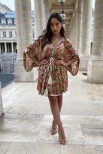 Vestido Curto Jacquard  de Lurex