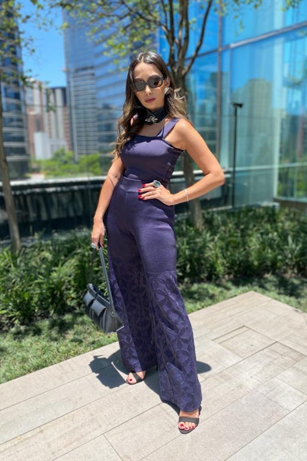 Calça Em Tricot Cobogó