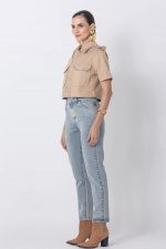 Calça Jeans Reta