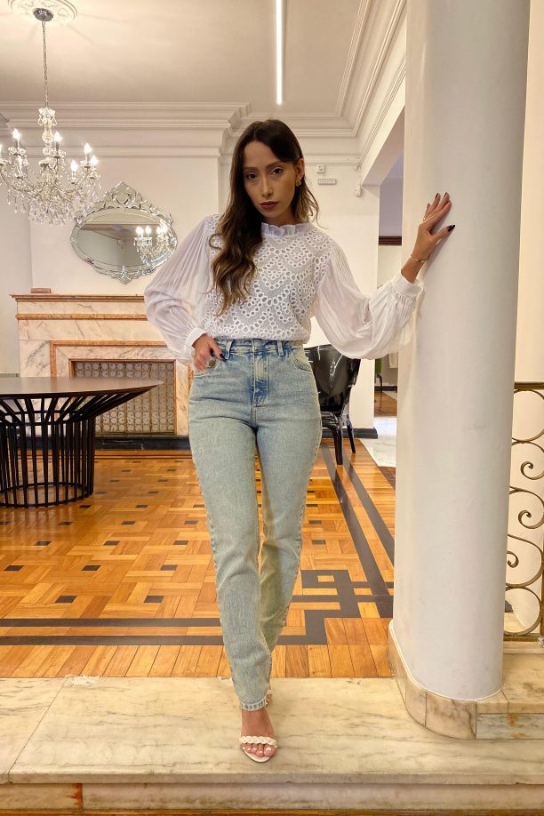 Calça Jeans Reta