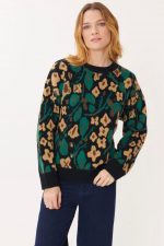 Blusa Manga Longa Estampa Onça