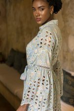 Vestido Longo Manga Longa Laise