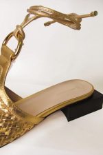 Sandália Gold Couro
