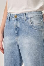 Calça Jeans Wide leg Azul Claro