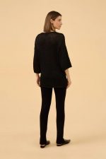 Calça Justa Em Fenda Em Tricot