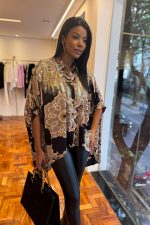 Calça Legging Textura Croco