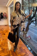 Calça Legging Textura Croco