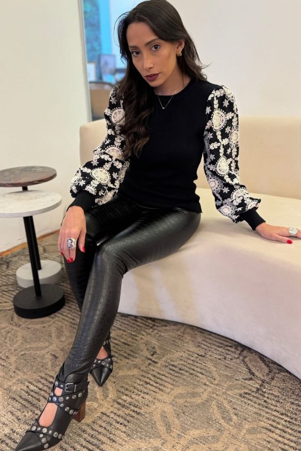 Calça Legging Textura Croco