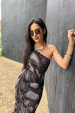 Body Ombro Só Tule Animal Print