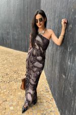 Body Ombro Só Tule Animal Print