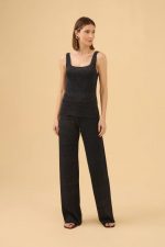 Calça Detalhe Lurex em Tricot