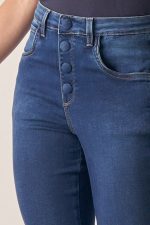 Calça Jeans Flare Acetinada