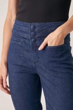 Calça Jeans Flare Power Azul Marinho