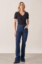 Calça Jeans Flare Power Azul Marinho