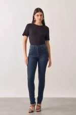 Calça Jeans Skinny Power Azul Médio