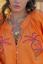 Camisa Ampla Bordado