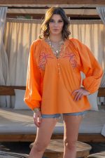 Camisa Ampla Bordado