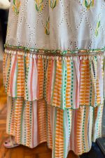 Vestido em Laise Bordado Degradê Tassel
