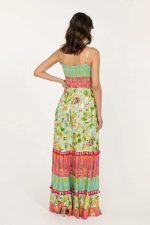 Vestido Alcinha Lurex e Pompom