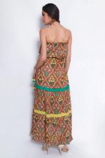 Vestido Estampado Tomara que Caia