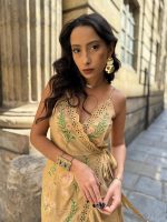 Vestido Pareô Transpassado Bordado