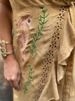 Vestido Pareô Transpassado Bordado