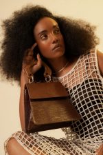 Bolsa Croco  Lezard e Chocolate