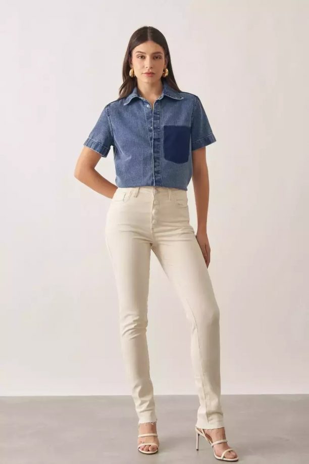 Calça Jeans Skinny Off-White