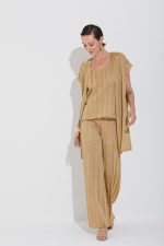 Calça Tricot Ponto Chevron Com Lurex