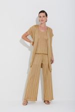 Regata Tricot Ponto Chevron Com Lurex