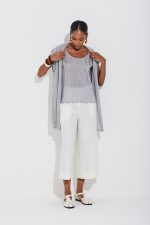 Regata Tricot Ponto Chevron Com Lurex