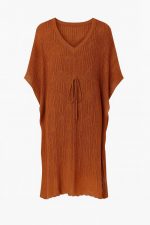 Vestido Tricot Rendado Sobre Tela