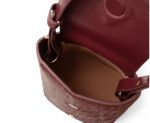 Bolsa Couro e Pelo Natural Vinho